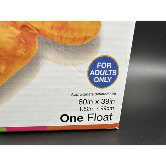 Intex Sit N Float Inflatable Lounge Pool Chair Swimming Beach Orange New In Box - Picture 7 of 14